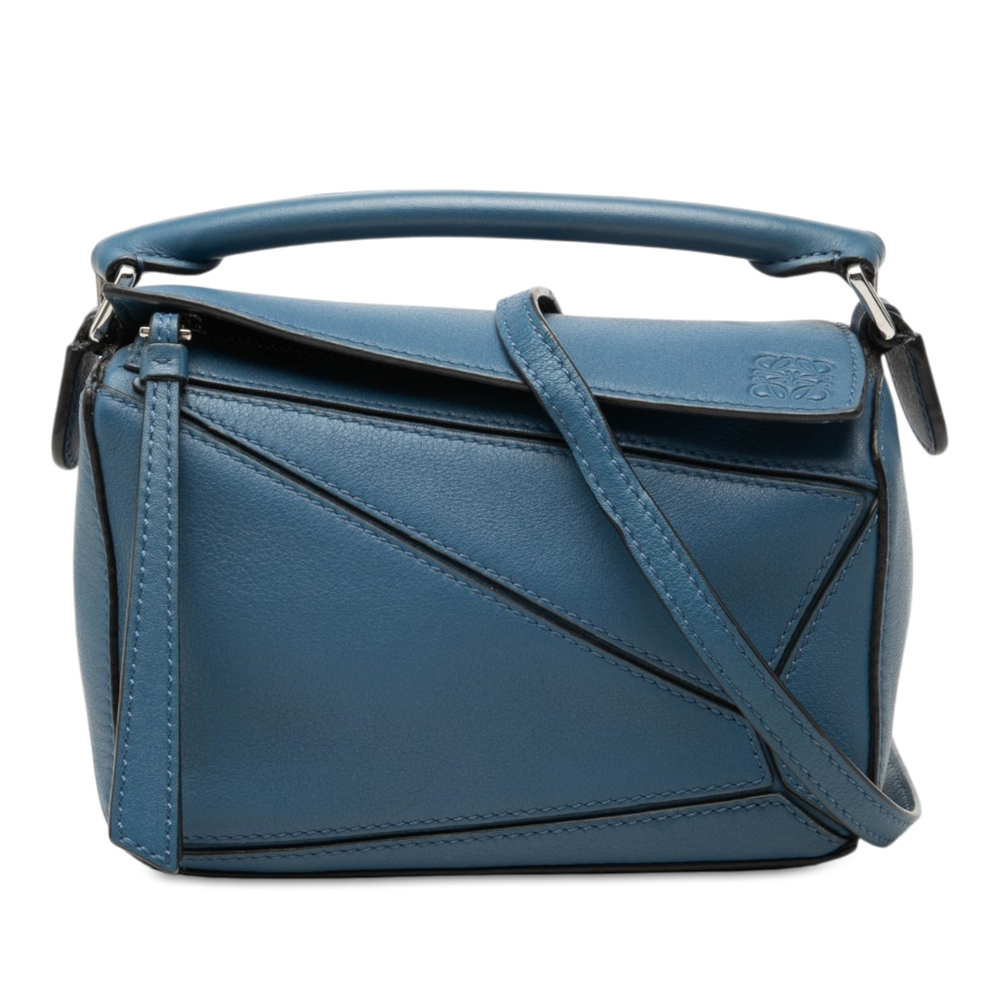 Pre-Loved LOEWE Mini Calfskin Puzzle Satchel